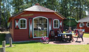 Bijzondere Woodlodge of Boslodge? bijzonder huisje camping