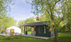 Sfeervol overnachten in een Yurt met luxe Badhuisje Yurt1