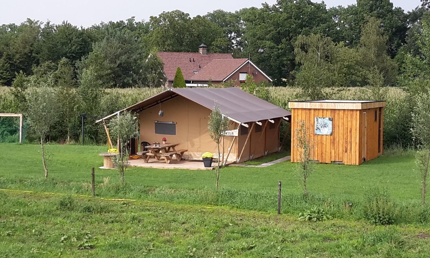 Natuurlijk overnachten in een safaritent op Erve Elsman