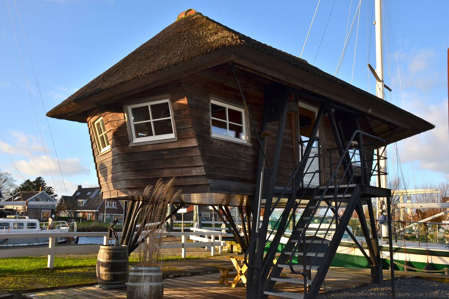 Slapen in een voormalige scheepslift