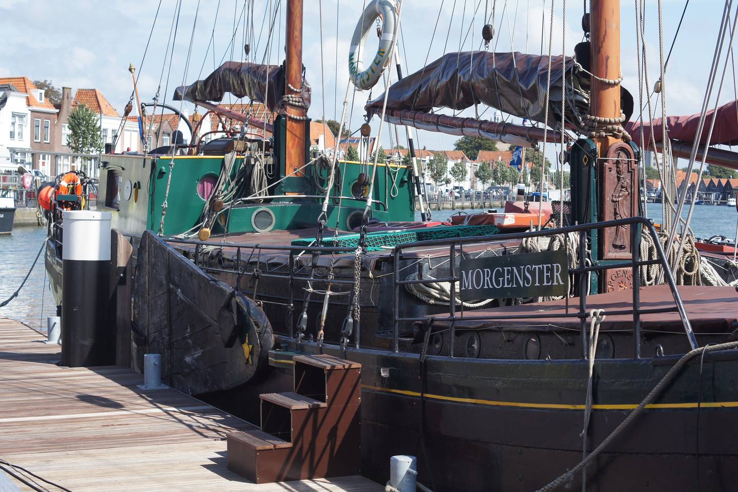 Slapen op de klipper Morgenster in het Zeeuwse Zierikzee