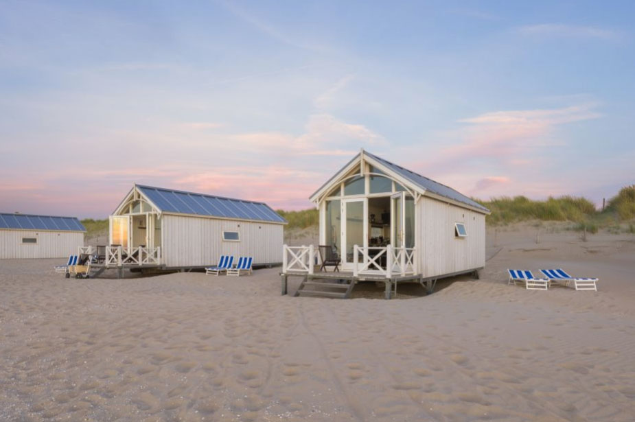 Haagse strandhuisjes in Kijkduin
