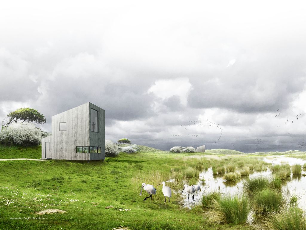 Slapen op een eiland van de Marker Wadden Landal
